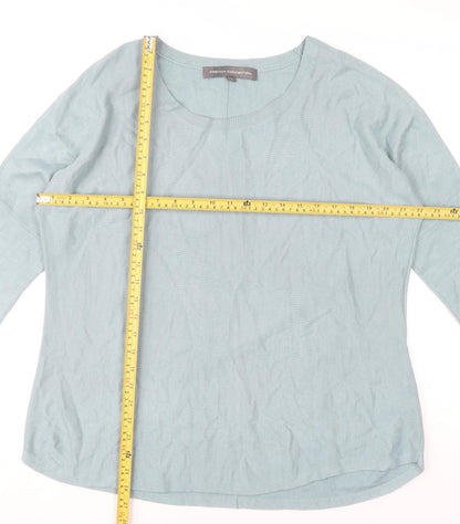 Womens UK Size L French Connection Blue Pullover Jumper