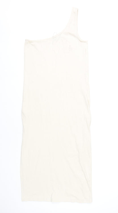 Marks and Spencer Women’s Ivory Size 14 Bodycon One Shoulder Dress