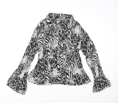 Womens UK Size 12 Marks and Spencer Black Tunic Blouse