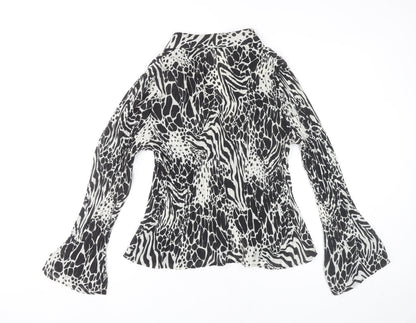 Womens UK Size 12 Marks and Spencer Black Tunic Blouse