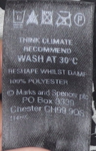 Womens UK Size 12 Marks and Spencer Black Tunic Blouse