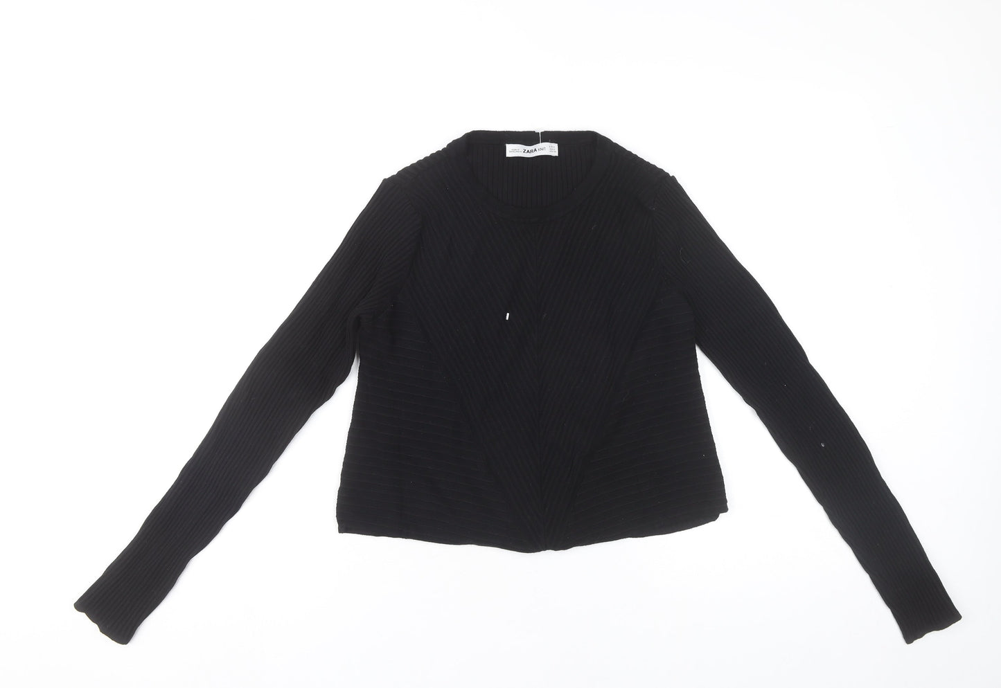 Womens UK Size M Zara Black Pullover Jumper
