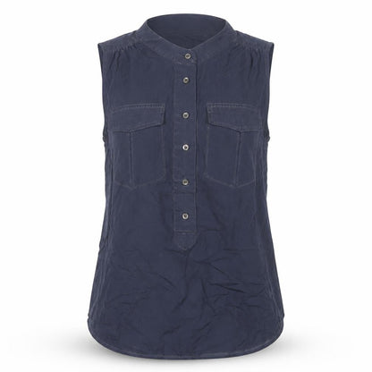 Womens UK Size 4 J.CREW Blue Basic Blouse