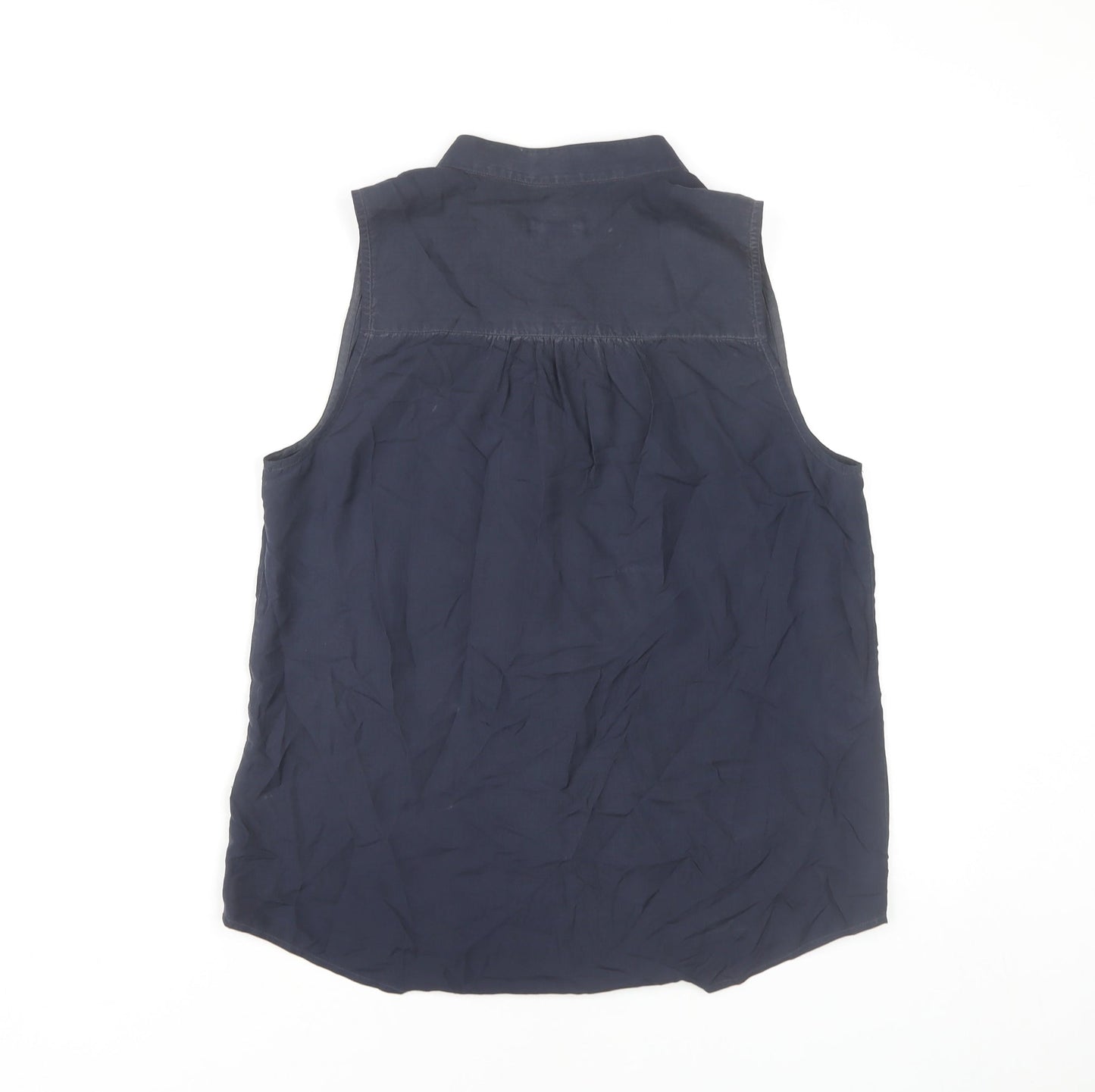 Womens UK Size 4 J.CREW Blue Basic Blouse