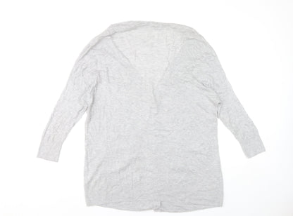 French Connection Women’s Grey M Cardigan V-Neck Long Sleeve Knit
