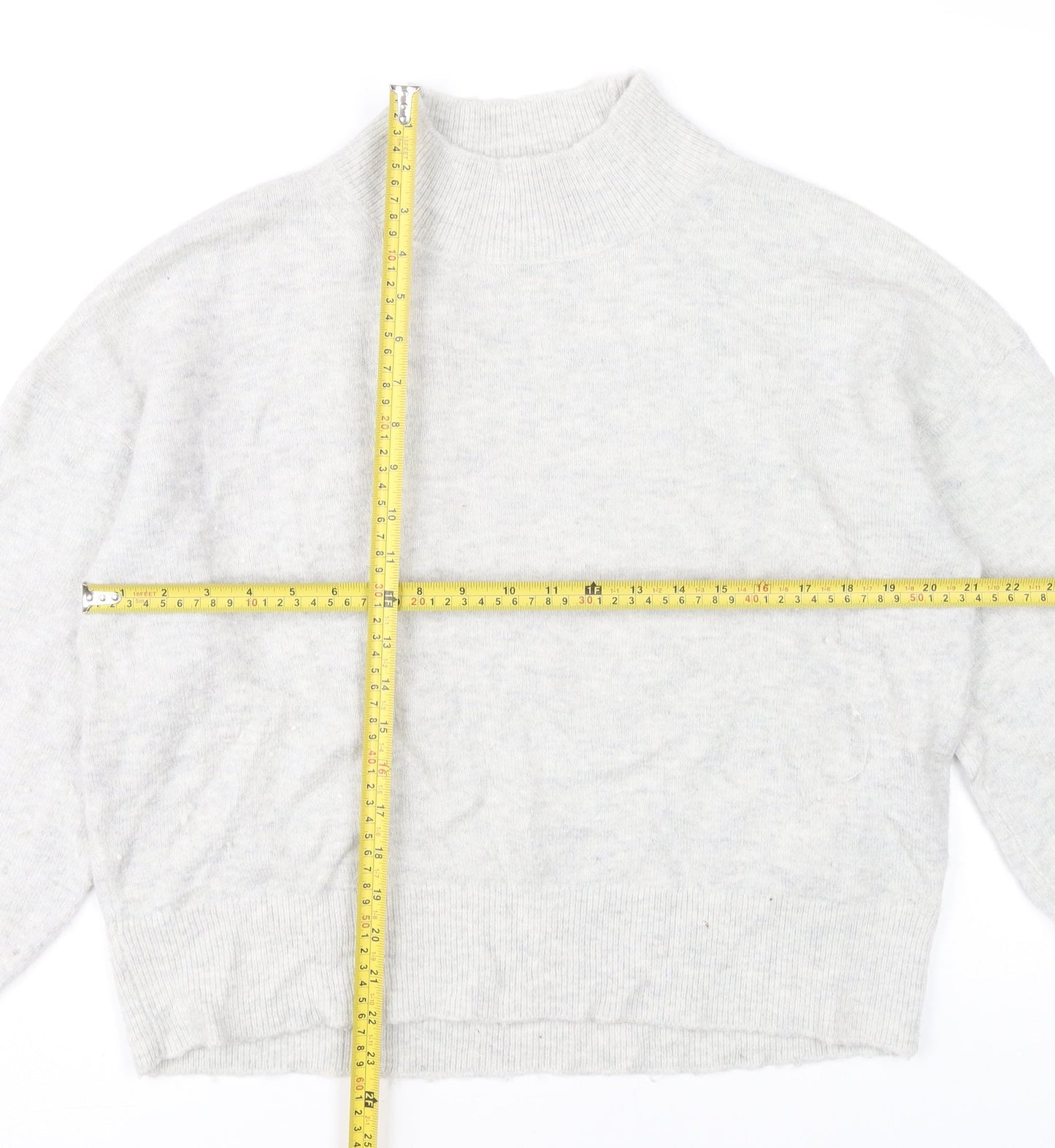 Womens UK Size 12 Fat Face Grey Pullover Jumper