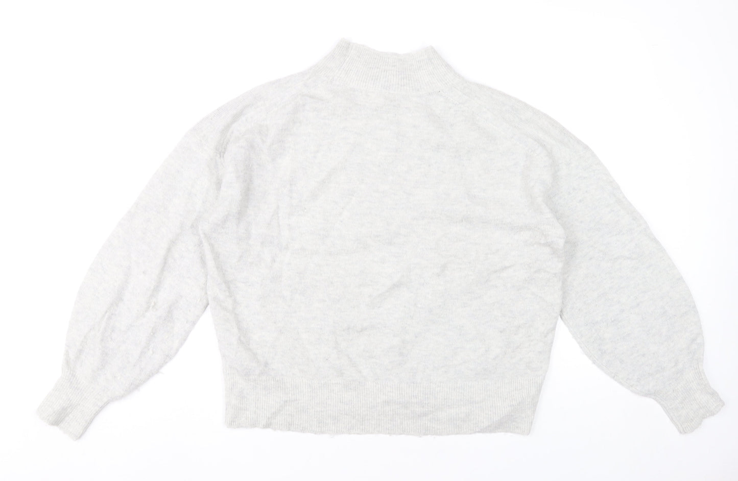 Womens UK Size 12 Fat Face Grey Pullover Jumper