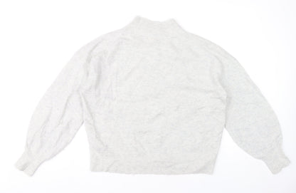 Womens UK Size 12 Fat Face Grey Pullover Jumper