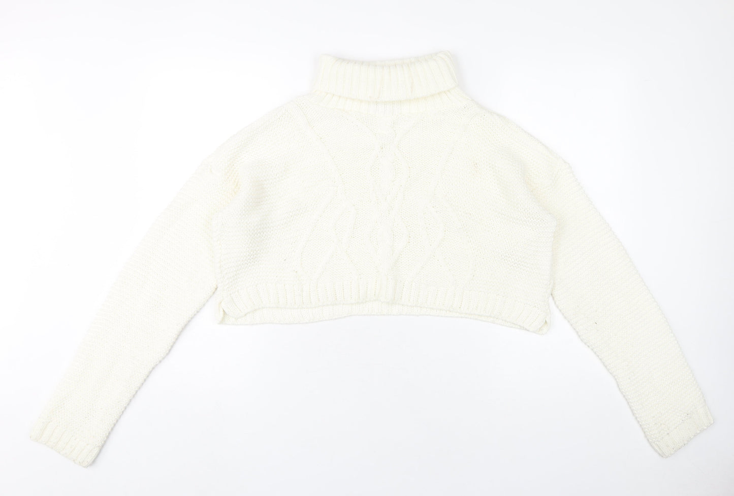 Womens UK Size M PRETTYLITTLETHING Ivory Pullover Jumper