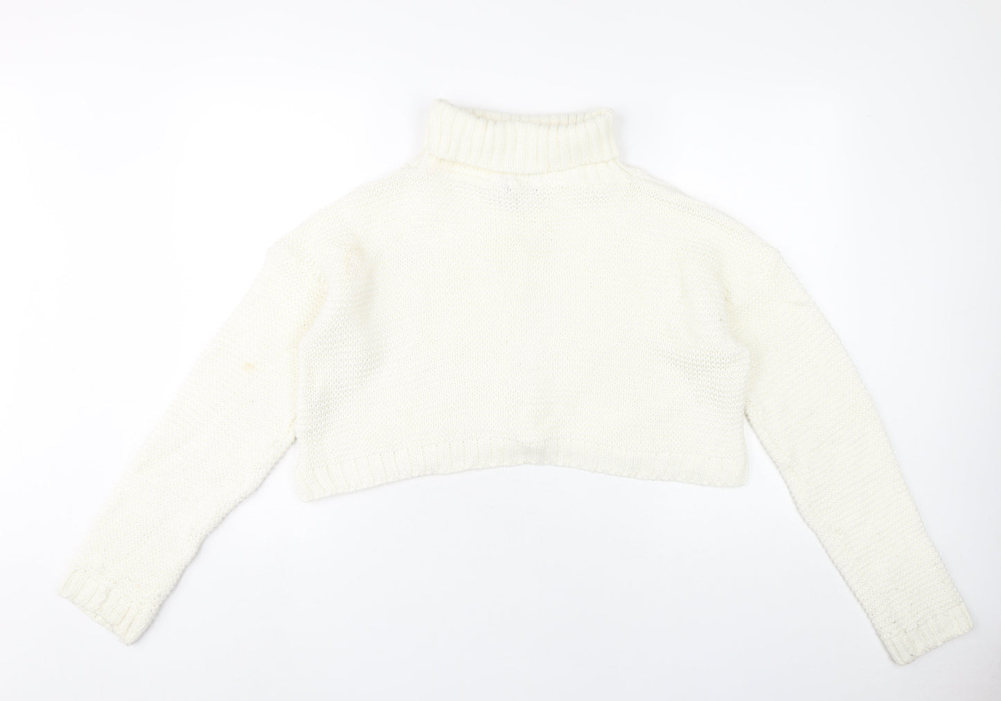 Womens UK Size M PRETTYLITTLETHING Ivory Pullover Jumper