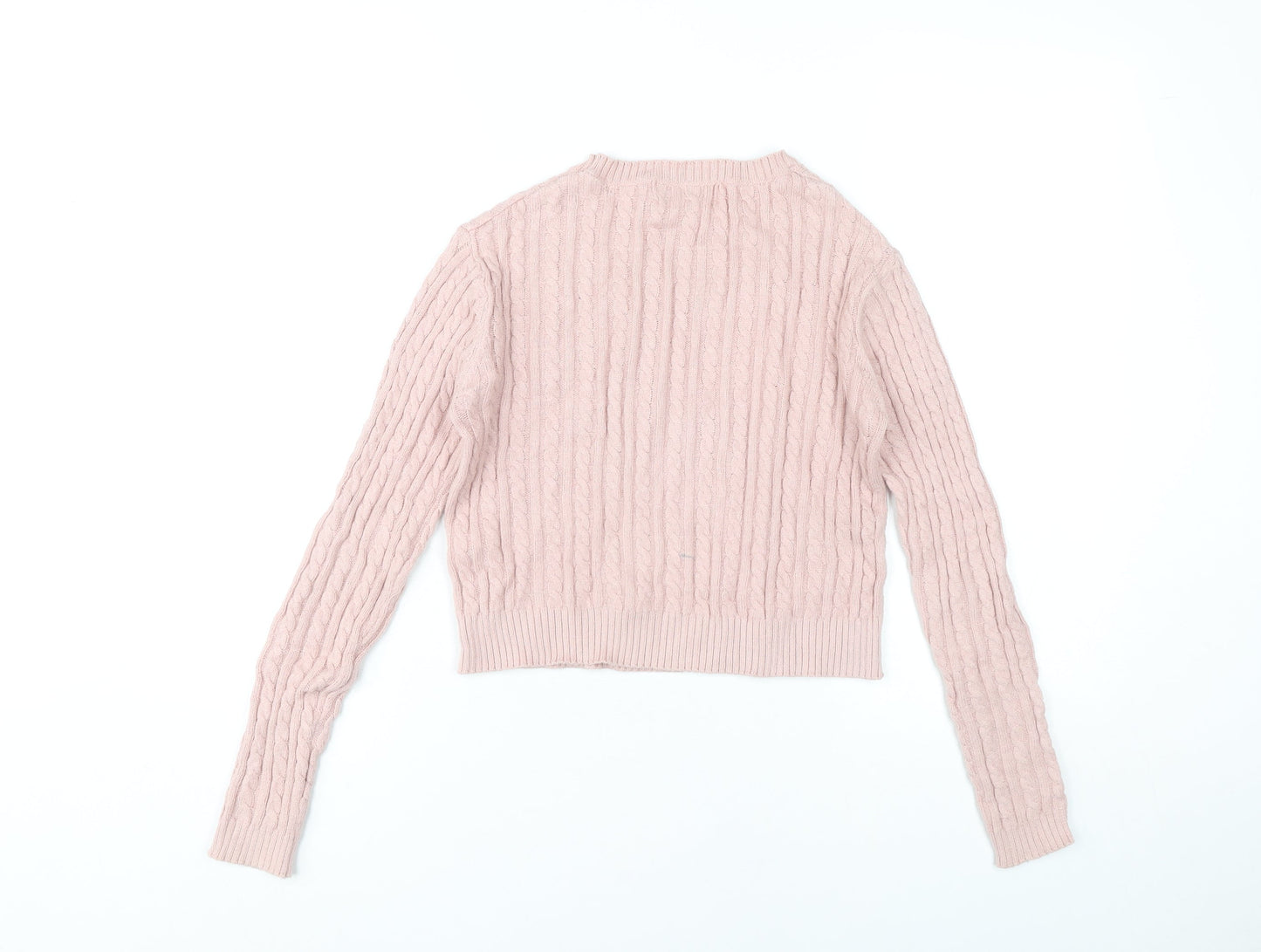 Womens UK Size S Pull&Bear Pink Pullover Jumper