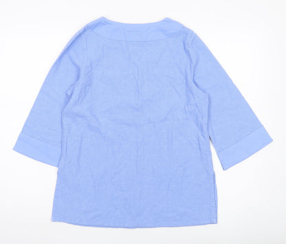 Womens UK Size S Royal Robbins Blue Tunic Blouse