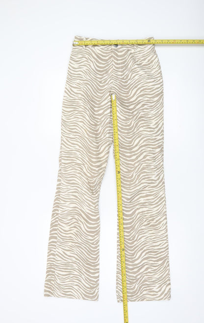 Womens UK Size XS Motel Slim Fit CasualParty/CocktailTravel Beige Trousers