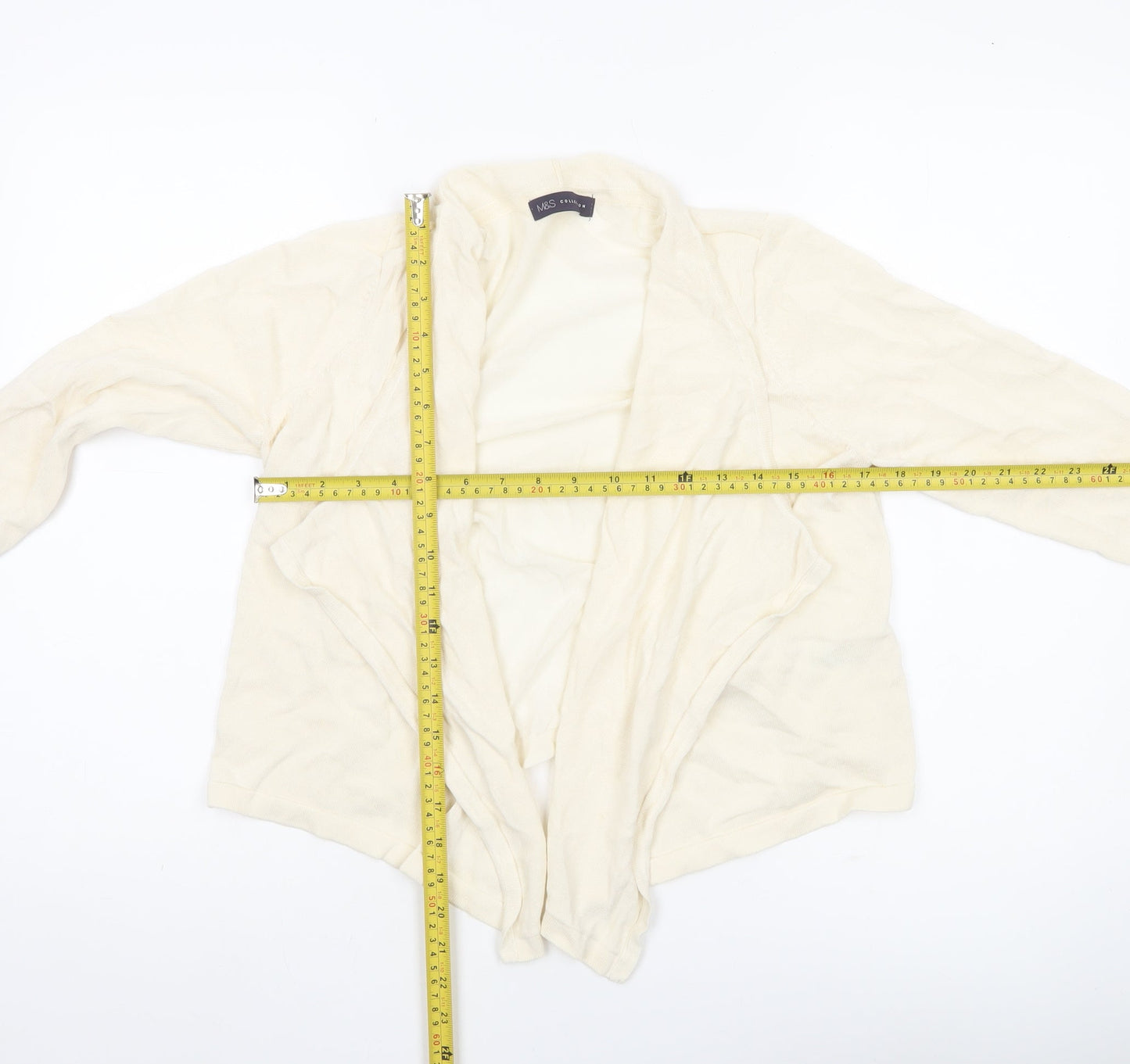 Womens UK Size 14 Marks and Spencer Ivory Cardigan Jumper