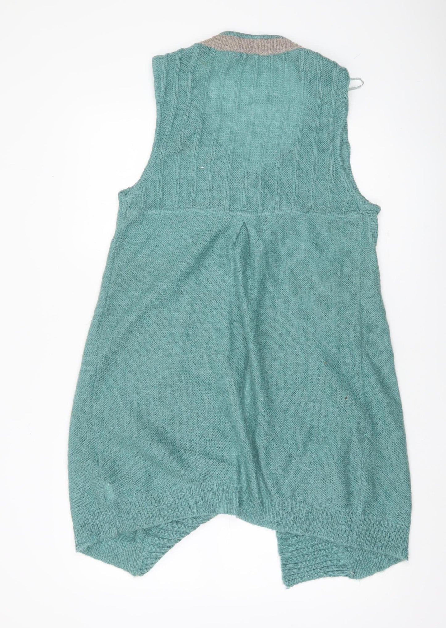 2 Look Amazing Women's Green Sleeveless Knit Vest UK 12