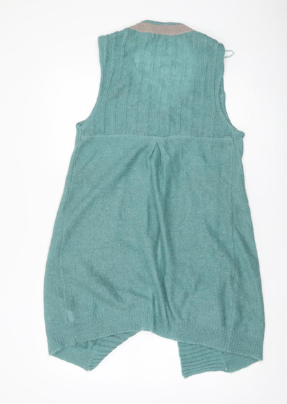 2 Look Amazing Women's Green Sleeveless Knit Vest UK 12