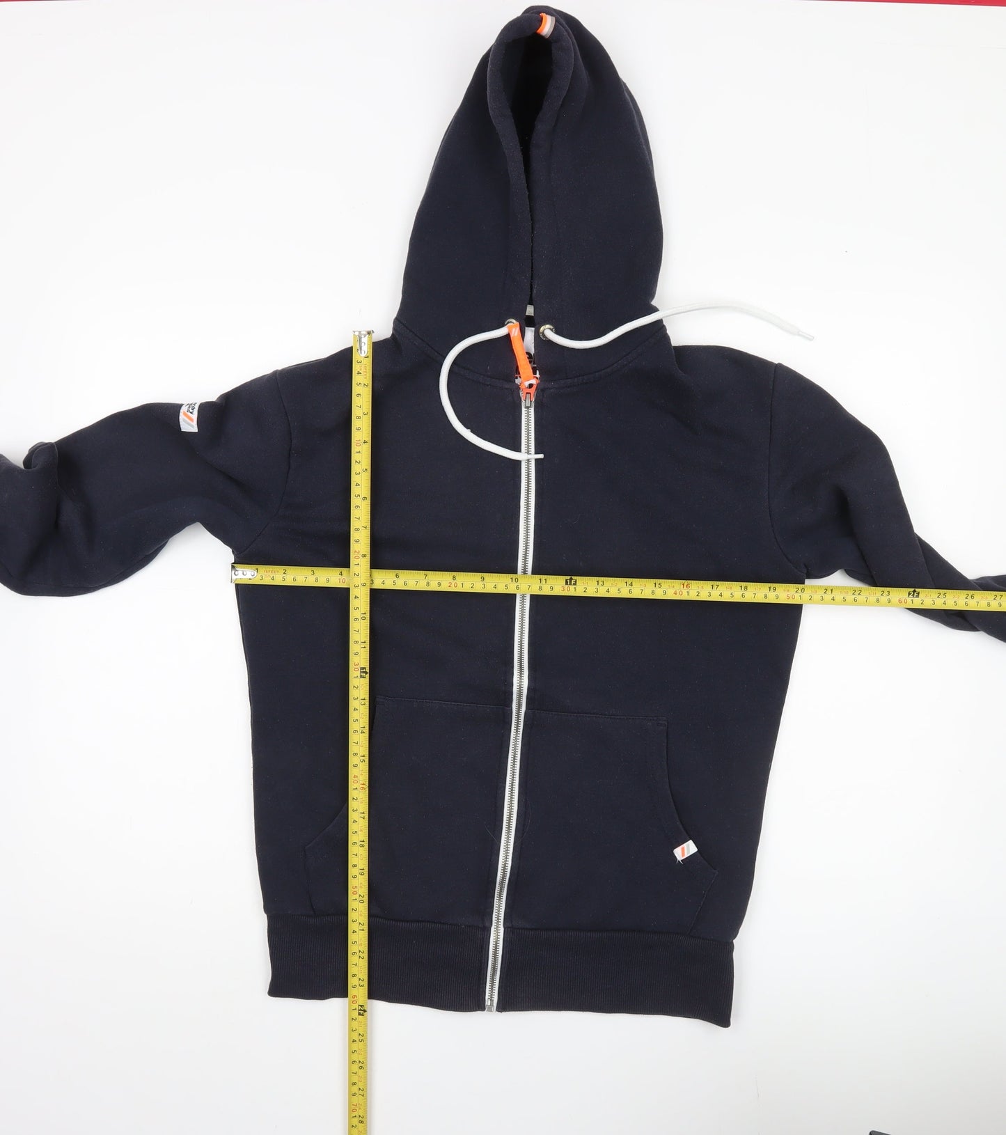 Superdry Men’s Blue Full Zip Hoodie Small Regular Fit