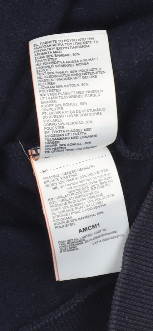 Superdry Men’s Blue Full Zip Hoodie Small Regular Fit