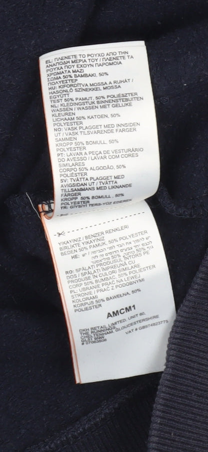 Superdry Men’s Blue Full Zip Hoodie Small Regular Fit