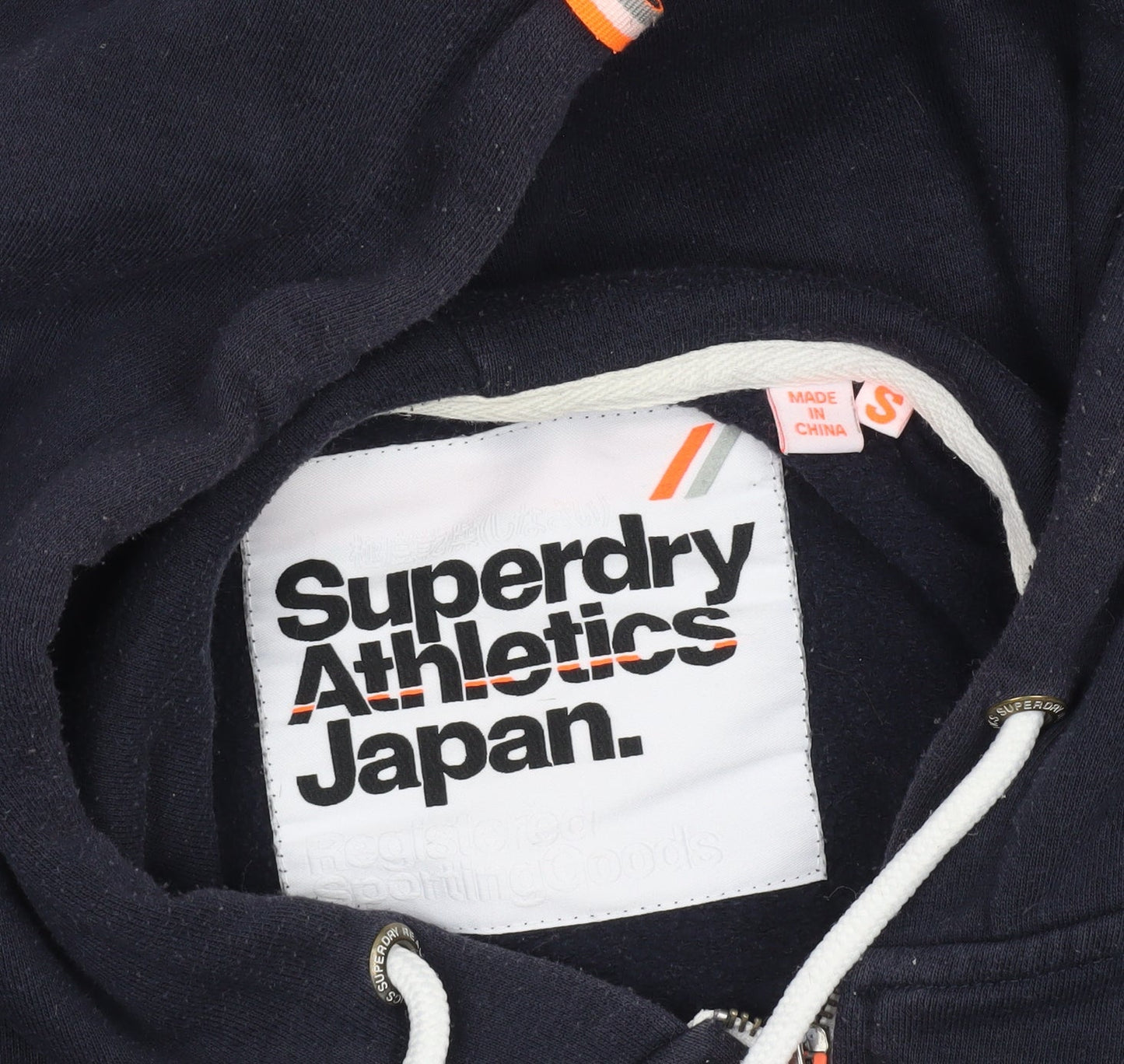 Superdry Men’s Blue Full Zip Hoodie Small Regular Fit