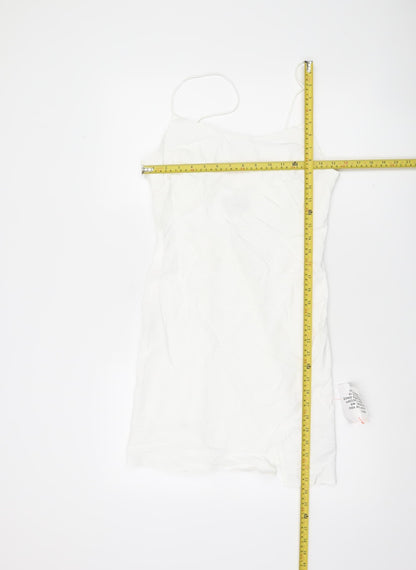 ASOS Women’s White Viscose Linen Mini Slip Dress Size 10