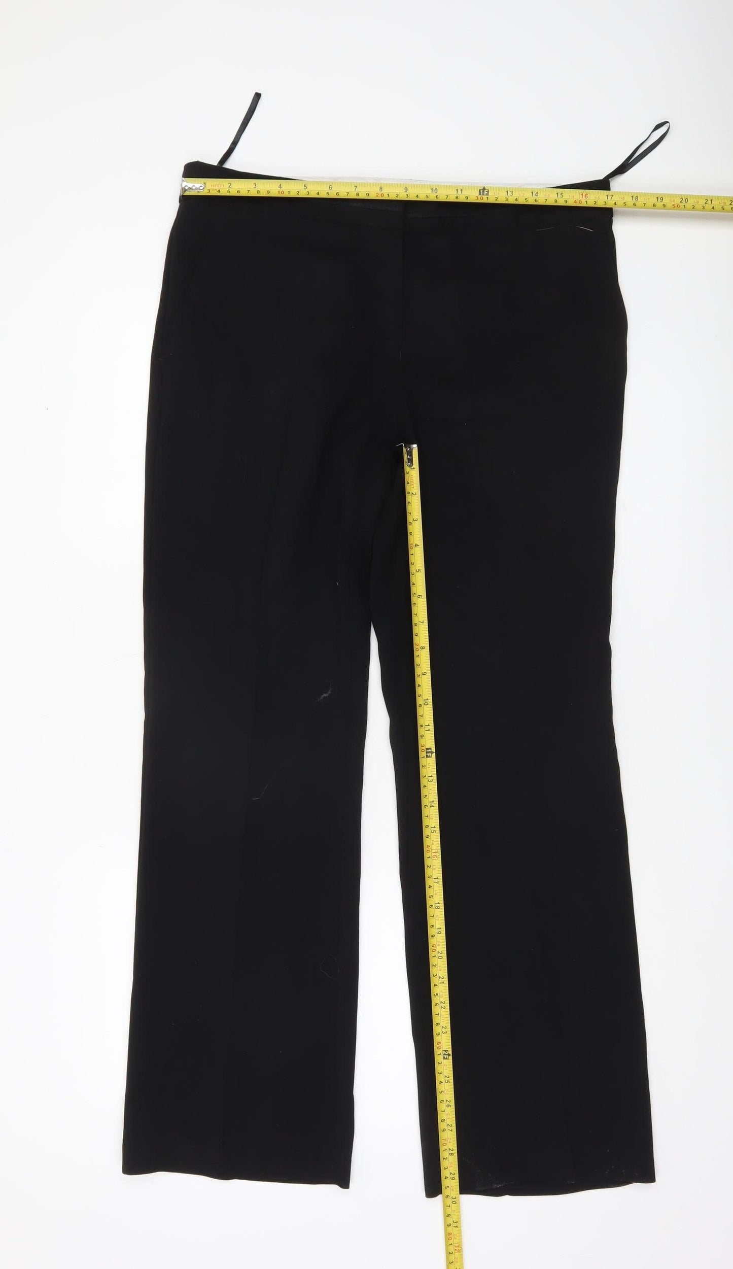 Next Women’s Black Size 14 Straight Leg Dress Trousers