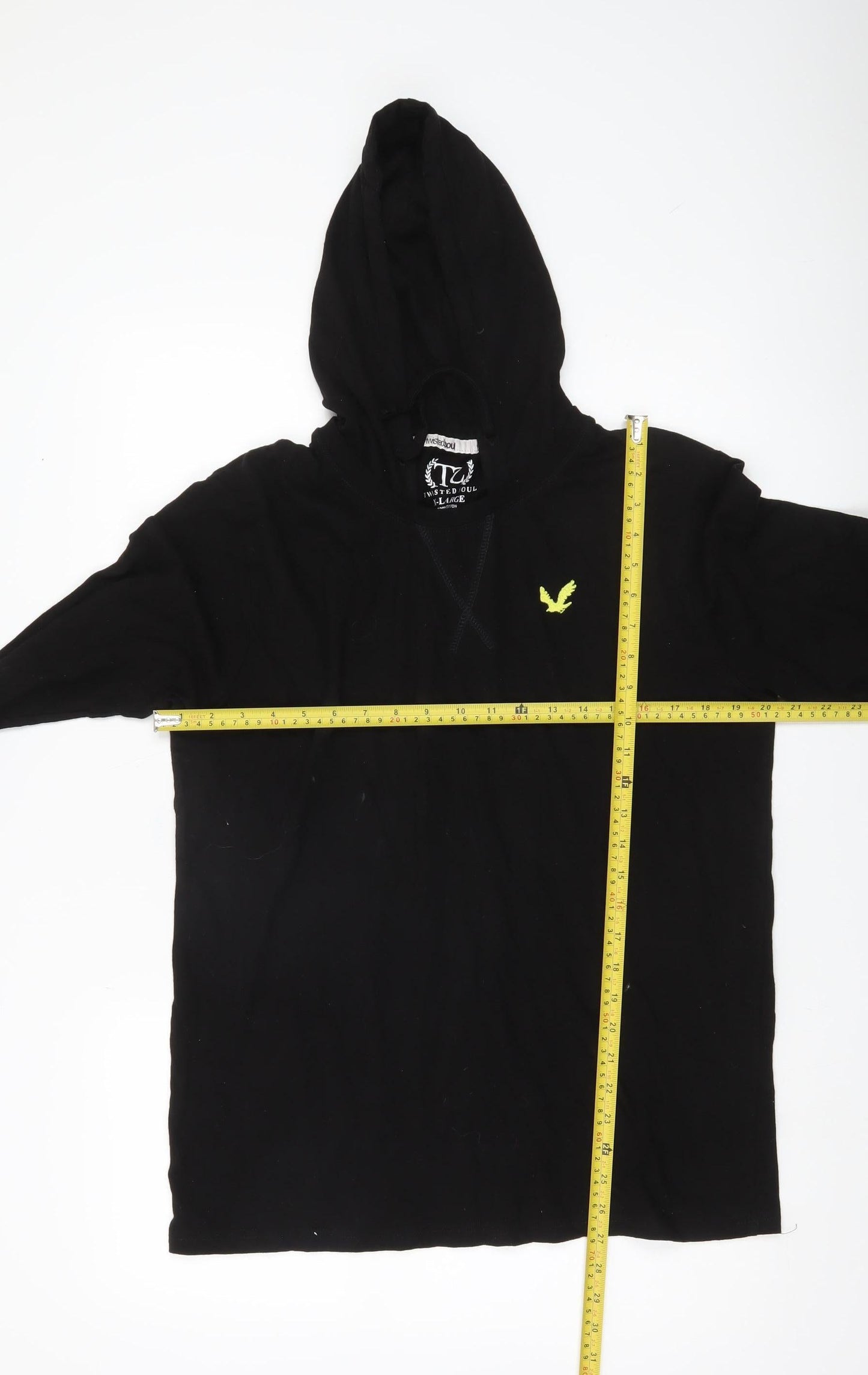 Twisted Soul Men’s Black XL Pullover Hoodie Cotton Logo