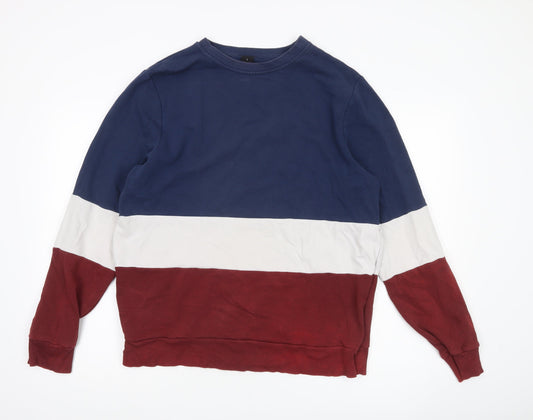 Mens UK Size L New Look Multicoloured Pullover Sweatshirt