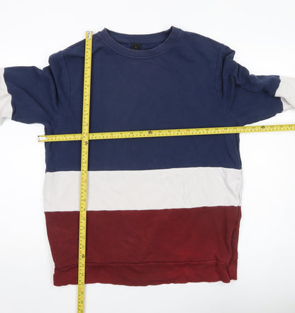 Mens UK Size L New Look Multicoloured Pullover Sweatshirt