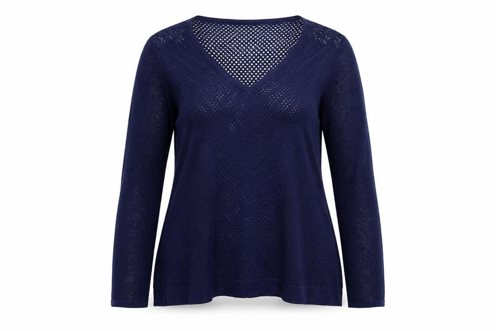 Womens UK Size 10 Marks and Spencer Blue Pullover Jumper