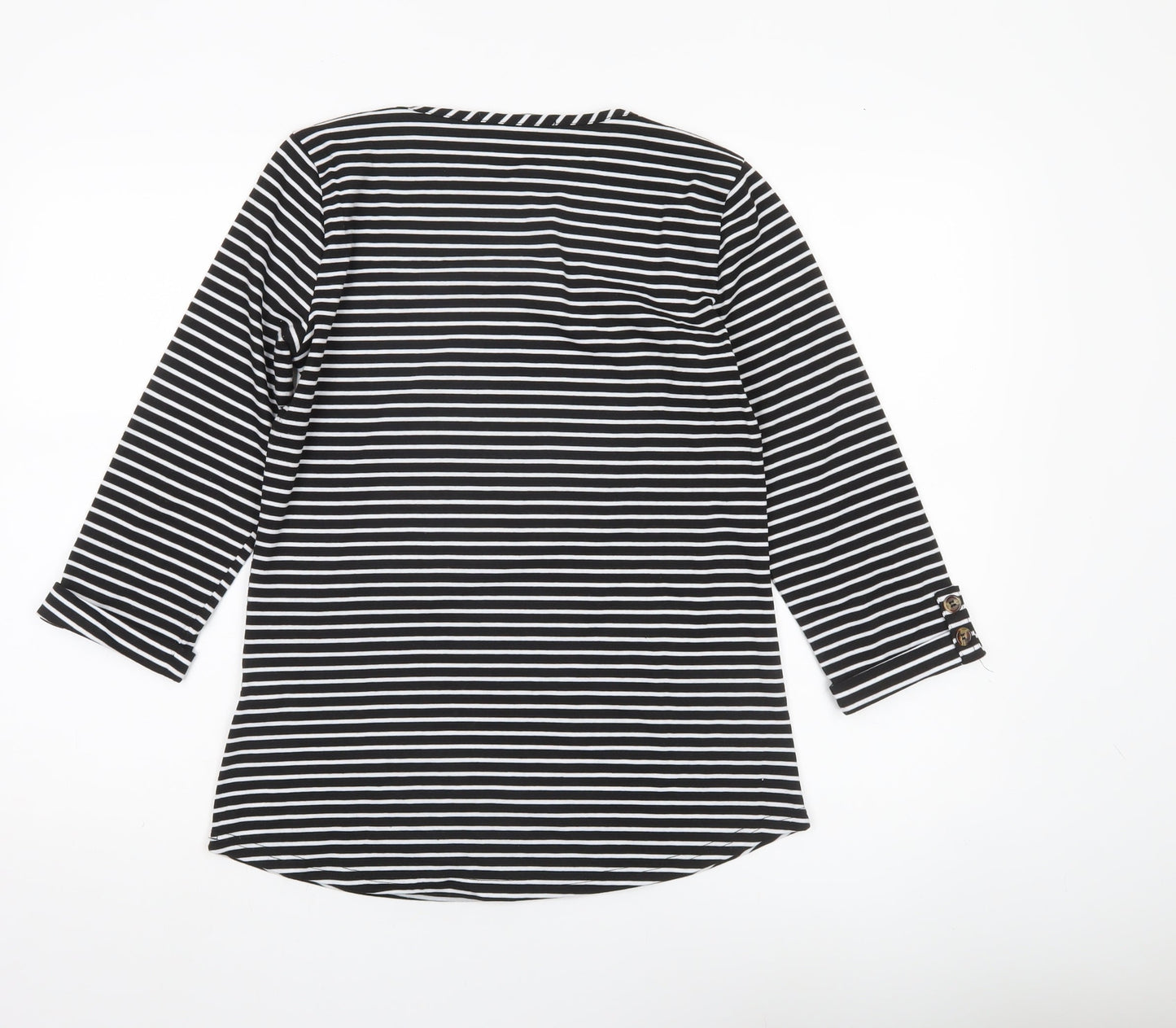Womens UK Size M Lakeland Black Basic Blouse