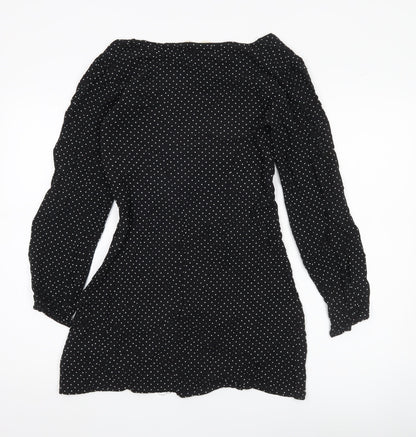 Urban Renewal Women’s Black Polka Dot Bodycon Dress Size M