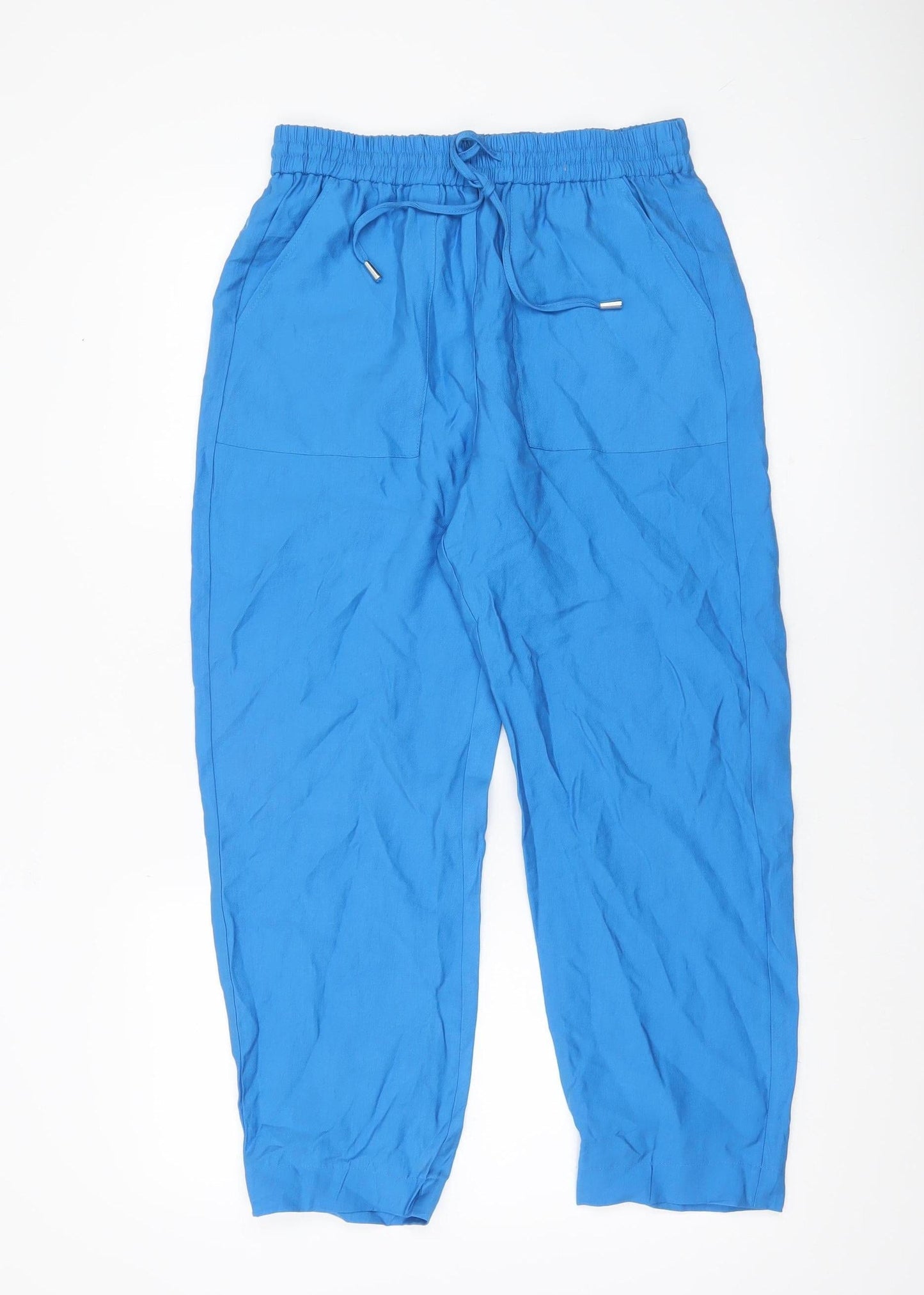 Womens UK Size 10 Marks and Spencer Relaxed Fit Jogger Blue Trousers