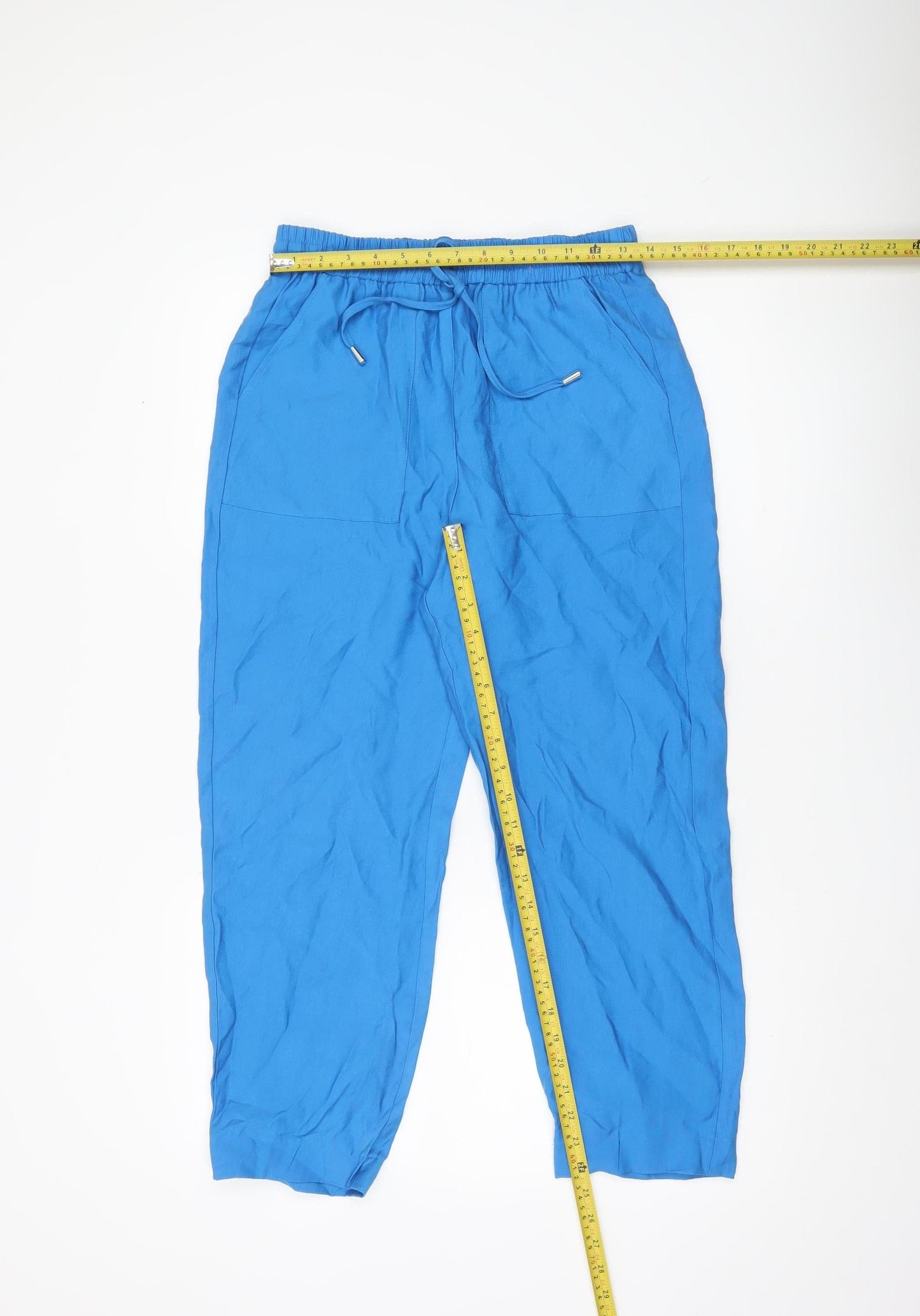 Womens UK Size 10 Marks and Spencer Relaxed Fit Jogger Blue Trousers