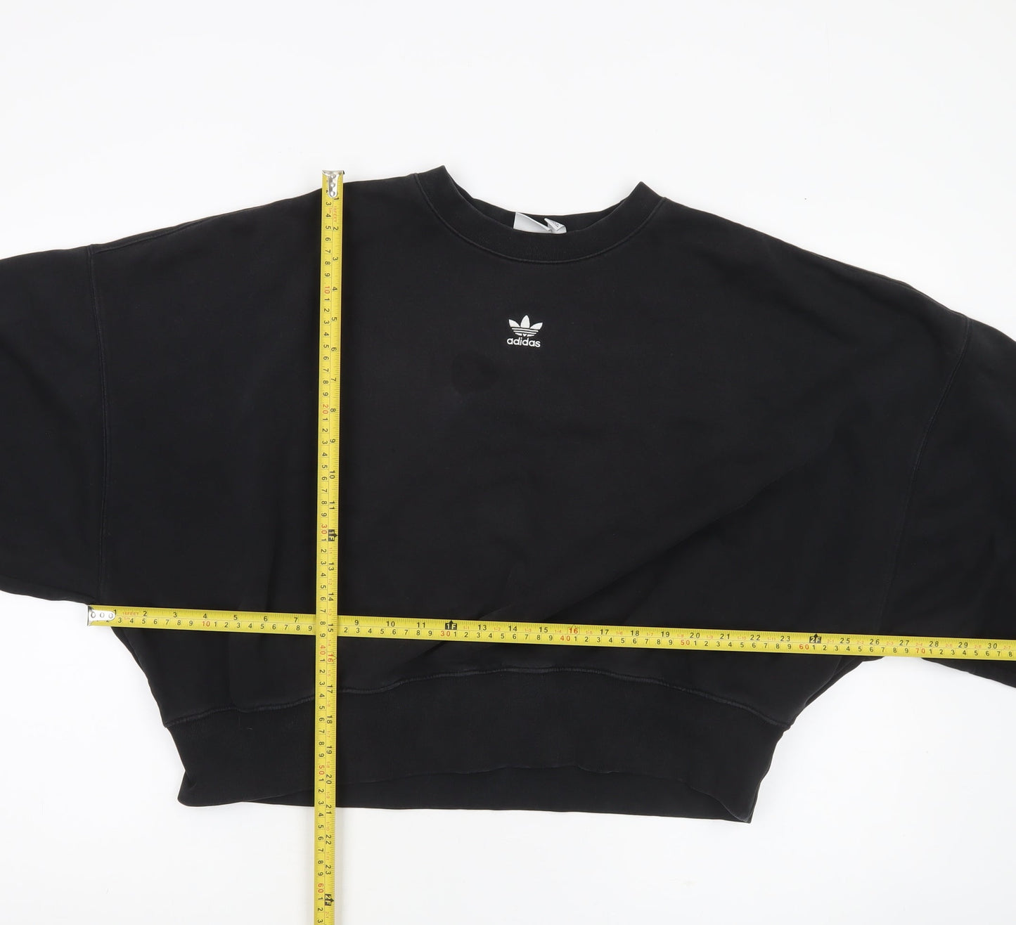 Adidas Womens Black Sweatshirt Size 14 Pullover Logo Casual