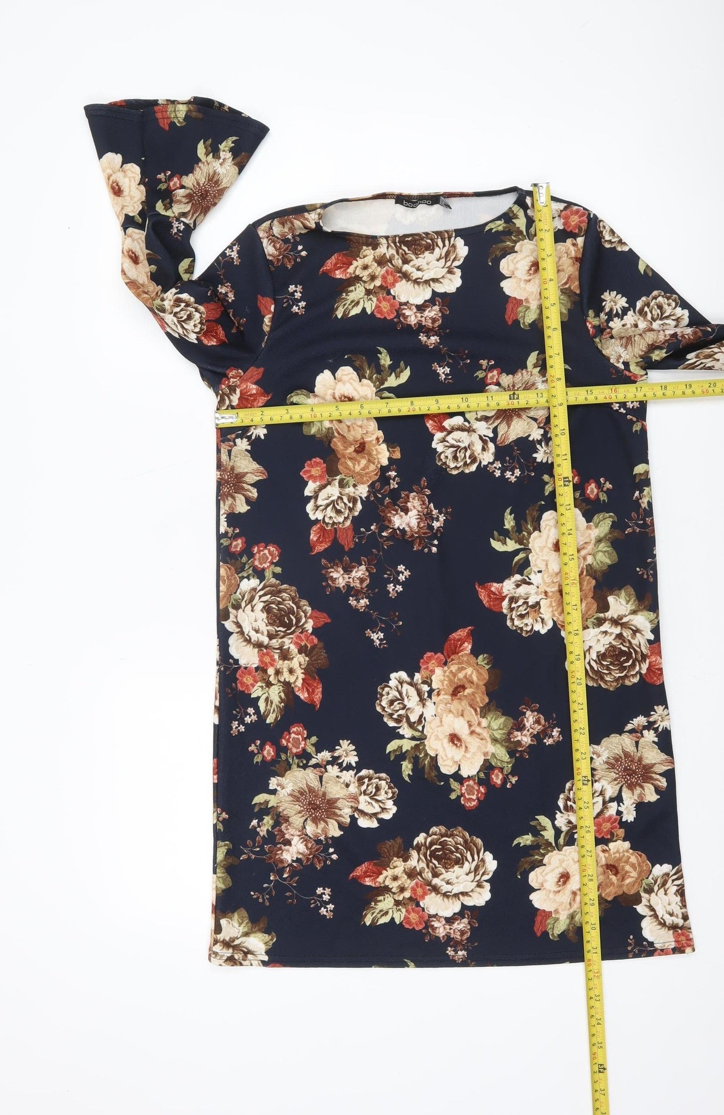 Boohoo Women’s Multicoloured Floral Shift Dress UK 10