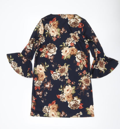 Boohoo Women’s Multicoloured Floral Shift Dress UK 10