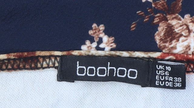 Boohoo Women’s Multicoloured Floral Shift Dress UK 10