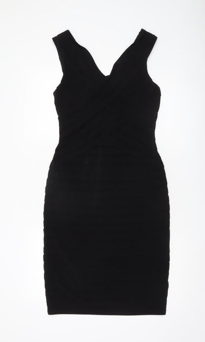 Principles Women’s Black Size 10 Bodycon Knee Length Sleeveless Dress