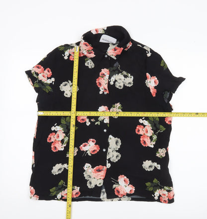Womens UK Size L MINKPINK Black Classic Button-Up