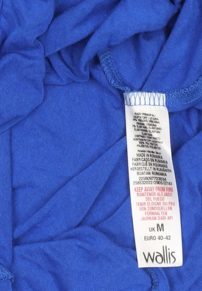 Womens UK Size M Wallis Blue Tunic Blouse