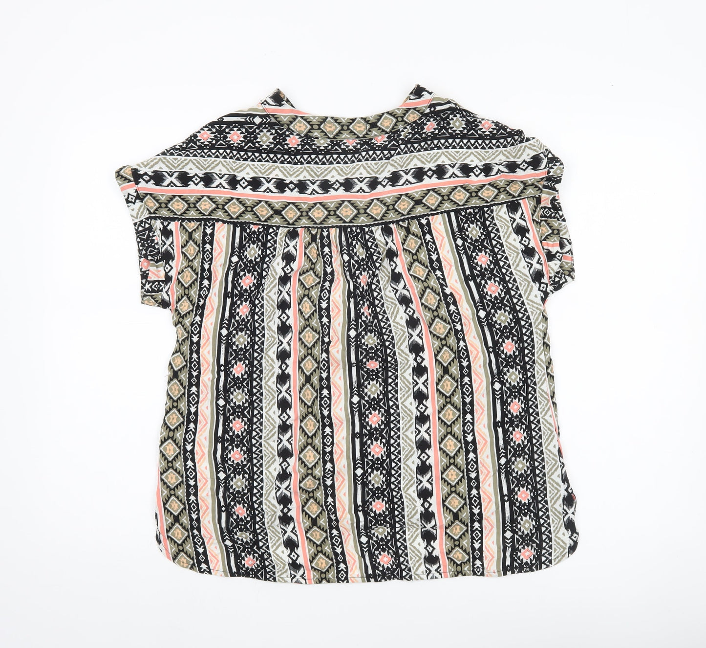 Eight2Nine Women’s Multicoloured Viscose Blouse L Boho Tunic