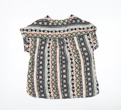 Eight2Nine Women’s Multicoloured Viscose Blouse L Boho Tunic