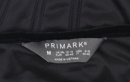 Primark Women’s Black Velvet Cropped Tank Top Size 12 Partywear