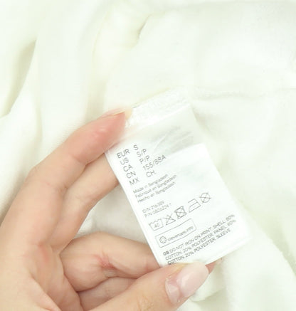 H&M Women’s Colourblock Fresno Sweatshirt White Green Purple Size S