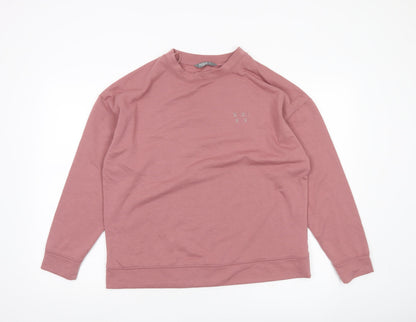 Nutmeg Women Pink Size 10 Crew Neck Pullover Sweatshirt