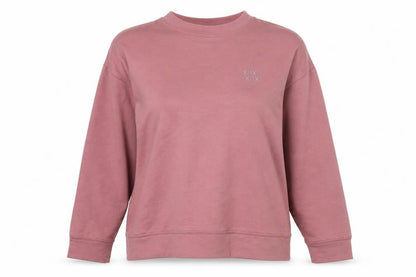 Nutmeg Women Pink Size 10 Crew Neck Pullover Sweatshirt