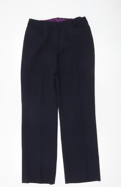 BAY Womens Black Polyester Dress Pants Size 10 Straight Leg Workwear