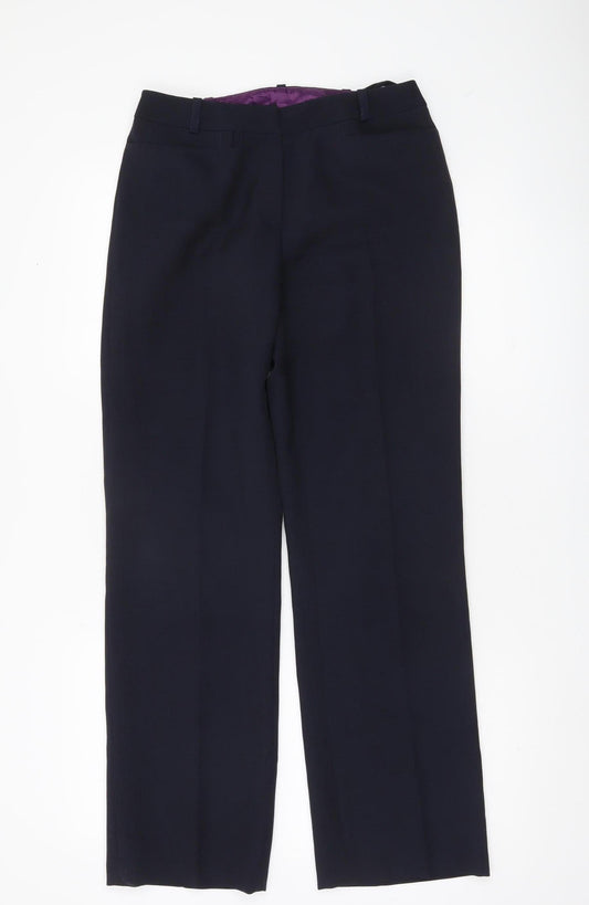 BAY Womens Black Polyester Dress Pants Size 10 Straight Leg Workwear
