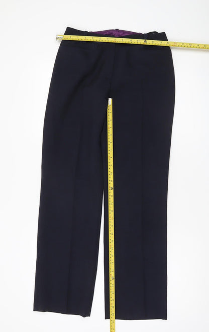 BAY Womens Black Polyester Dress Pants Size 10 Straight Leg Workwear